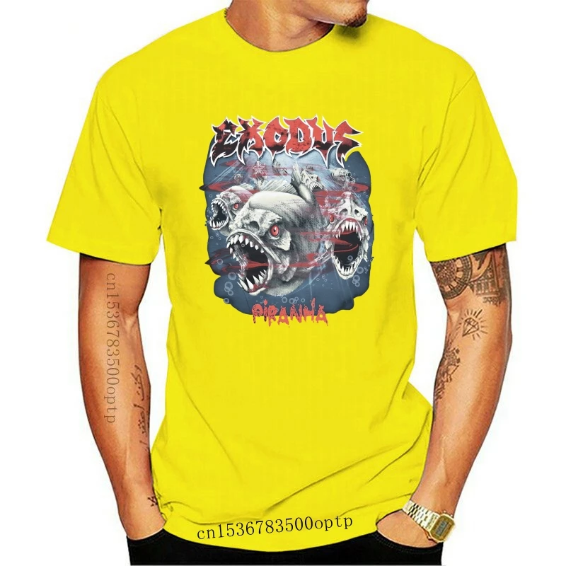 

Новая мужская футболка пиранха Exodus, черная, 022600