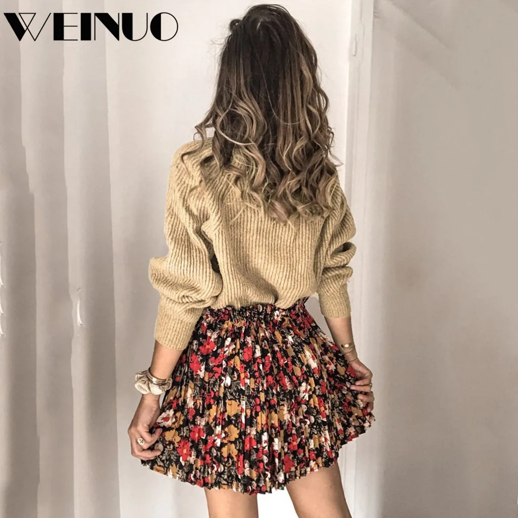 Женский вязаный свитер свободная однотонная водолазка Толстый Пуловер зима 2019 |