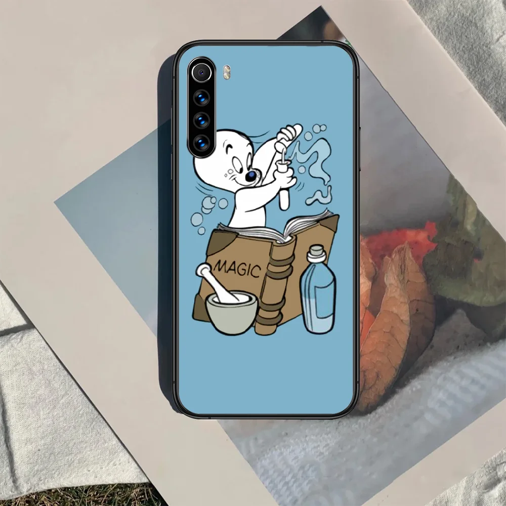 

Casper Cartoons Phone Case For XIAOMI Redmi Note 5 7 8 T 9 6A 7A 8A 9S K 20 30 Pro black Cover Painting Cell Trend Back Fashion