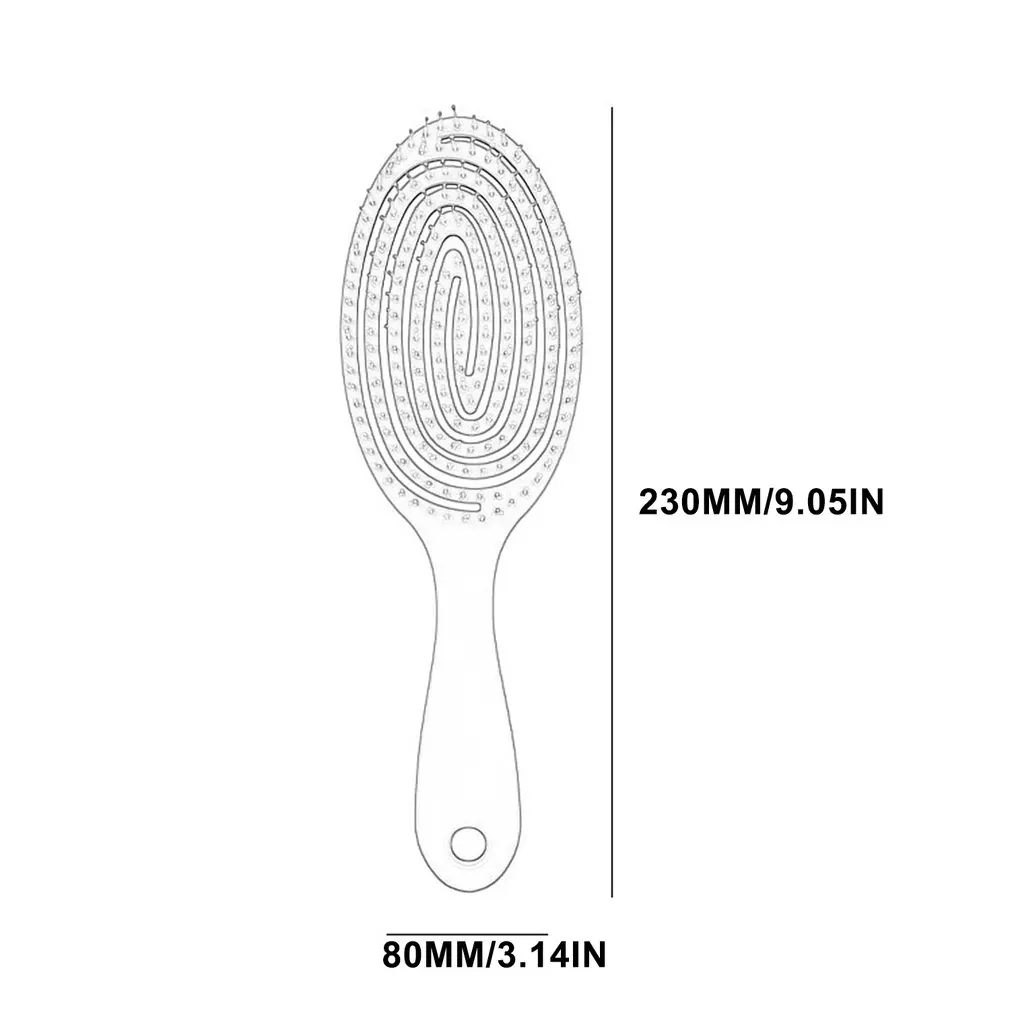 

Hair Comb Relaxing Elastic Massage Comb Portable Hair Brush Massage Brush Magic Brushes Head Combs Hollow Massage Comb