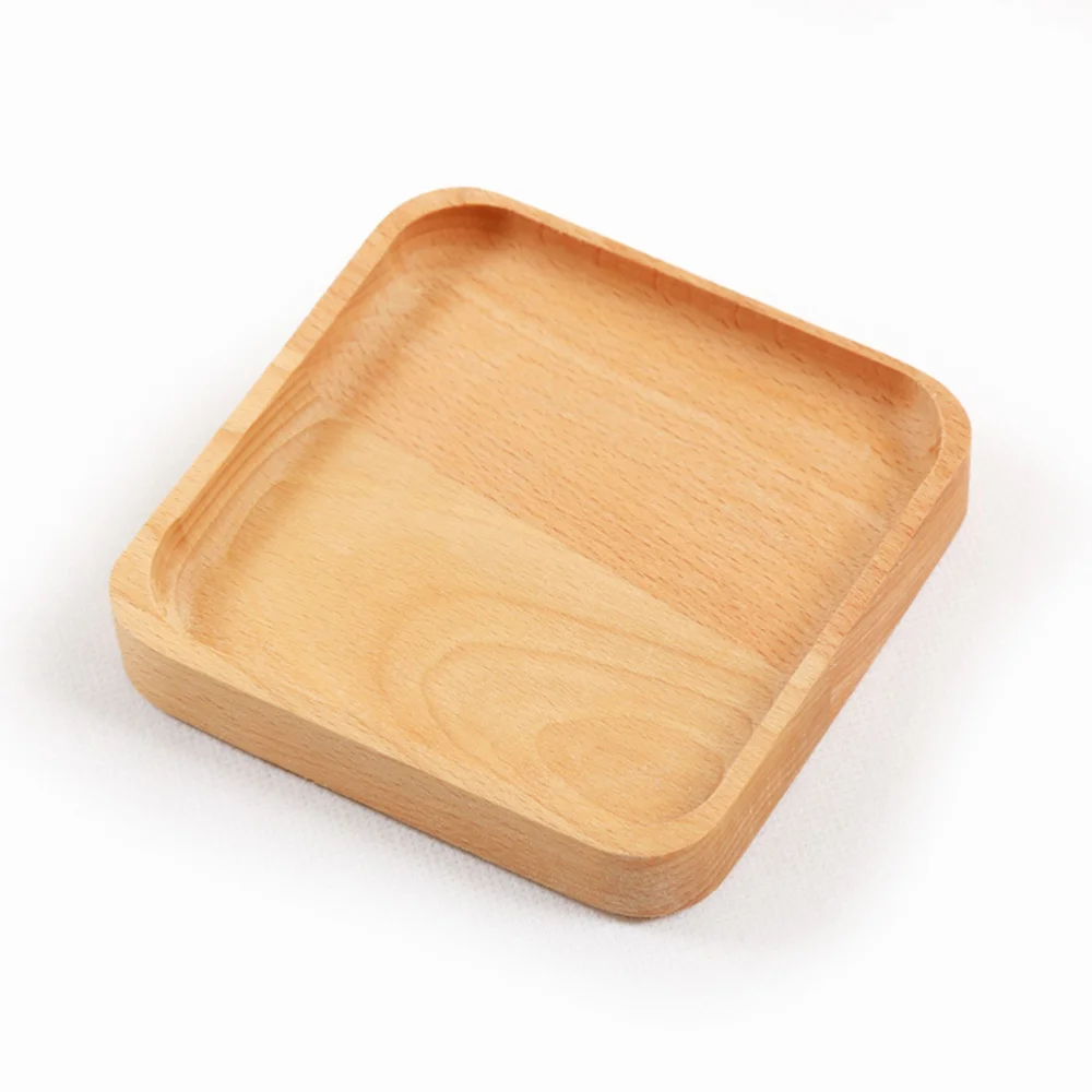 Поднос Beechwood в японском стиле подающее мини блюдо из натуральной еды квадратная
