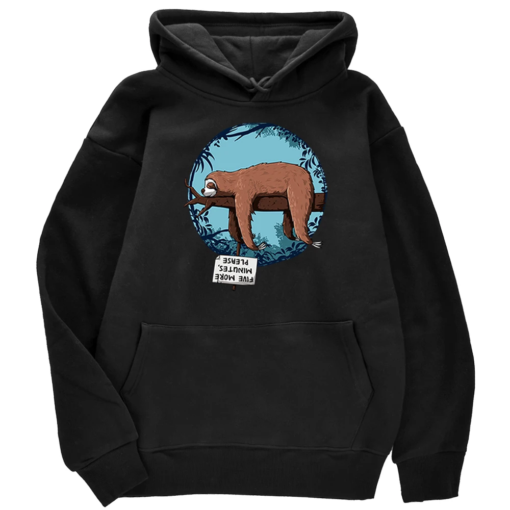

Sleeping Sloth Personality Cool Printed Hoodie 2020 Casual Men Sweatshirt Creative Sport Hooded Fashion Comfortable Men Hoody