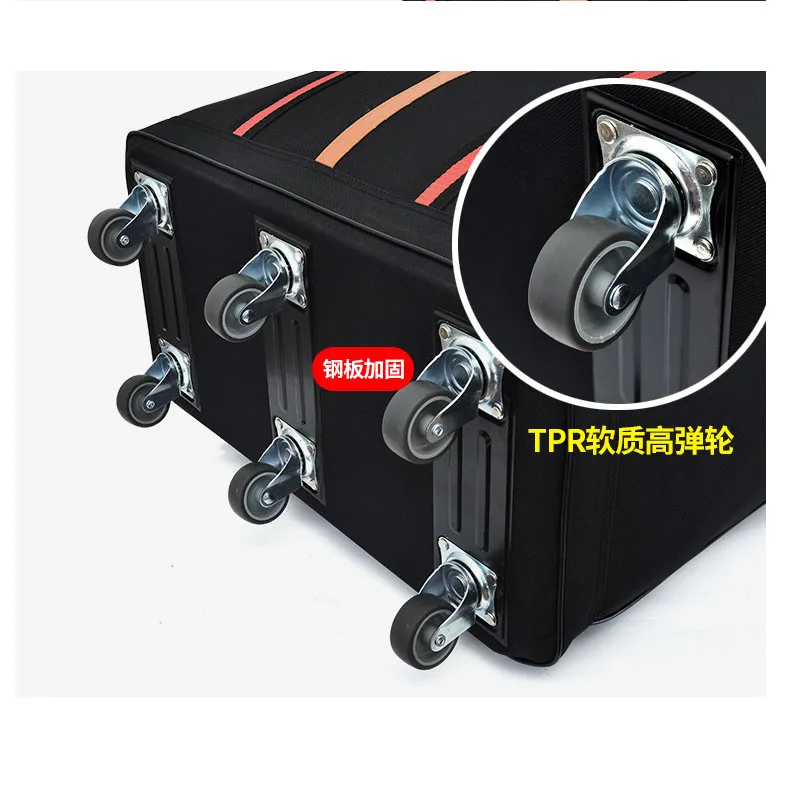 

158 Air Consignment Baggage Large-capacity Study Abroad Suitcase Aircraft Consignment Cardan Wheel Folding Baggage Duffle Bag