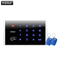 kerui wireless 433mhz rfid touch wireless password burglar access control system ask touch keyboard password security lock