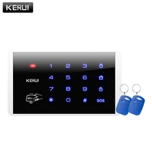 KERUI Wireless 433MHz RFID Touch Wireless Password Burglar Access Control System ASK Touch Keyboard Password Security Lock