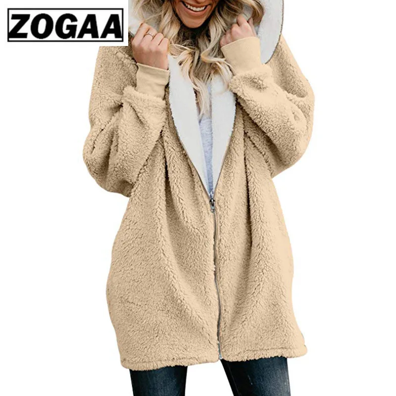 Новые женские толстовки на молнии для девушек зимняя свободная пушистая