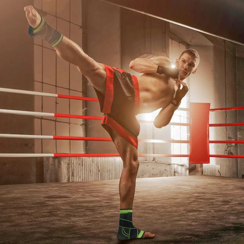 

1 PC Sports Ankle Brace Compression Strap Sleeves Support 3D Weave Elastic Bandage Foot Protective Gear Gym Fitness