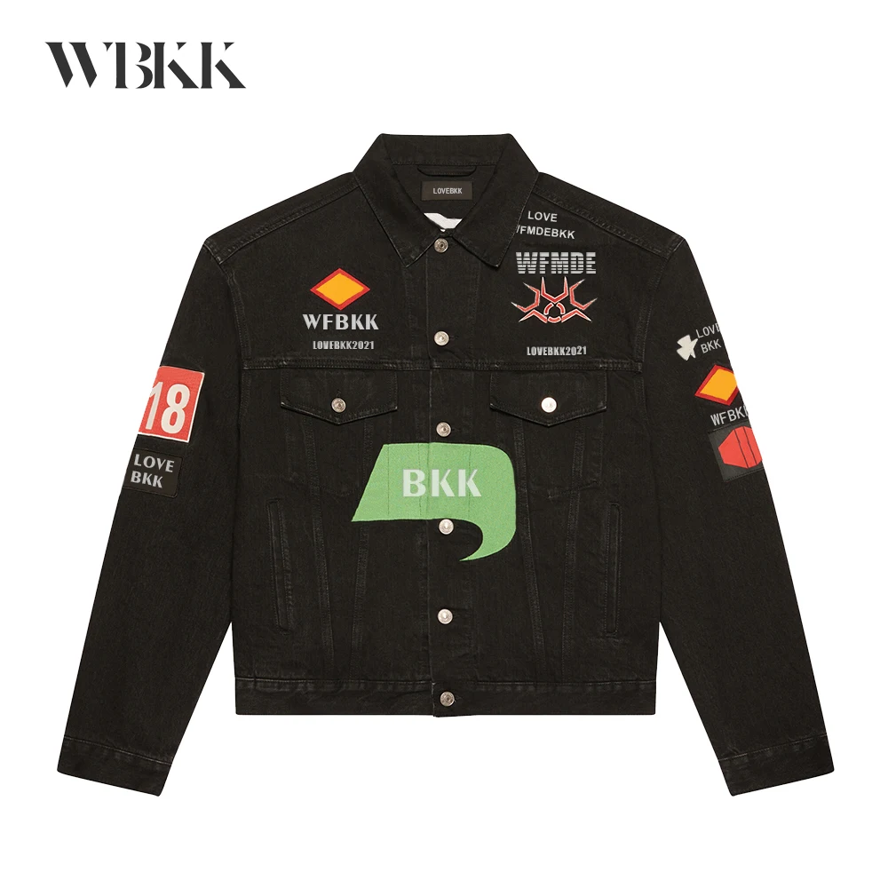 

Новая игровая джинсовая куртка WFBKK 21SS B черного цвета # wfmd2314