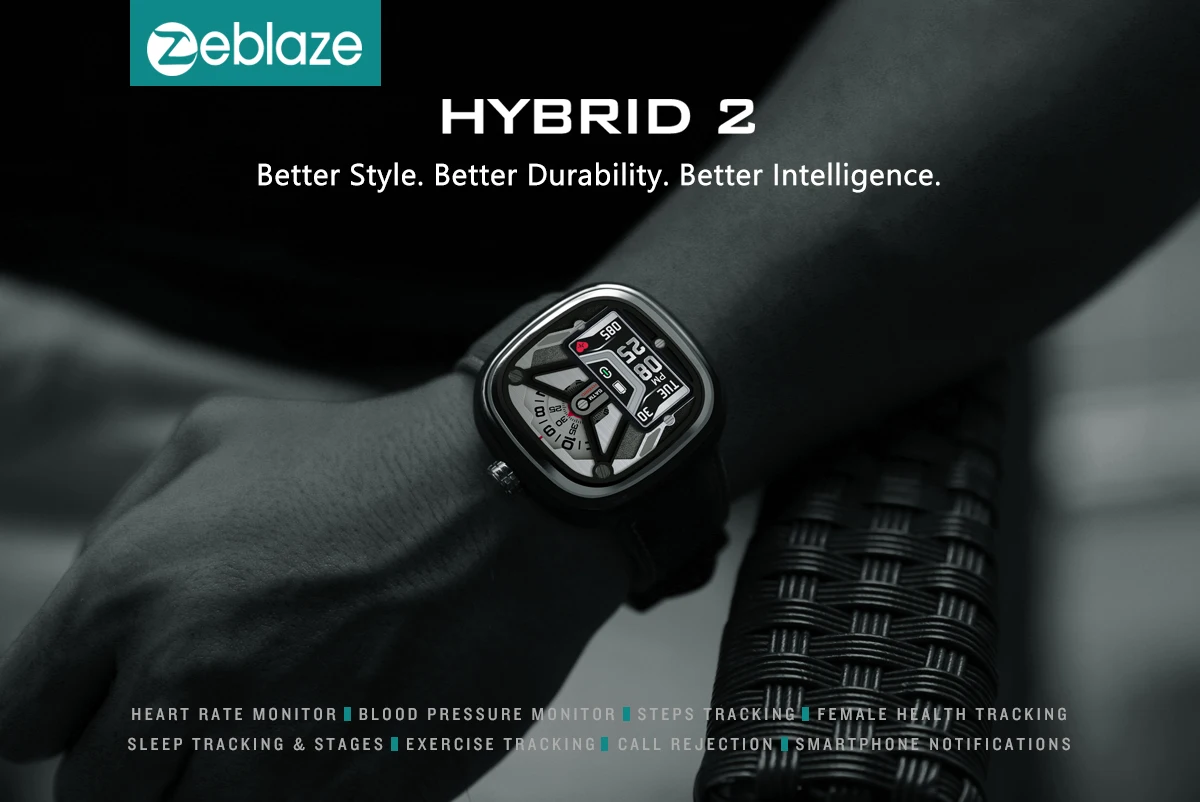 Новые Zeblaze Hybrid 2 Смарт-часы с сердечным ритмом и кровяным давлением Водонепроницаемый фитнес-трекер для сна умные уведомления для IOS Android