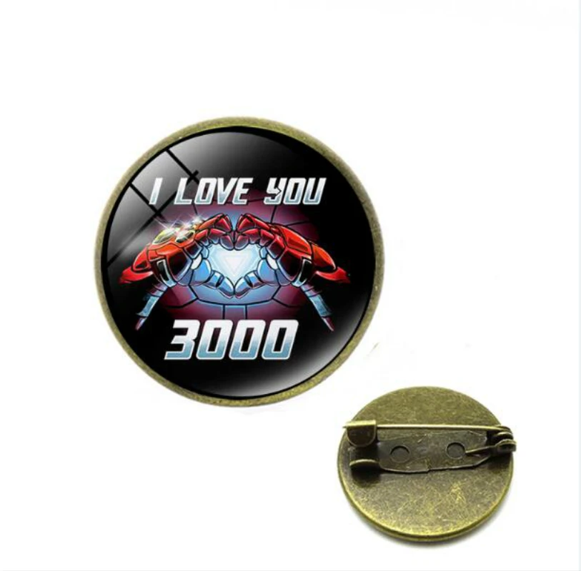 Мстители 4 я люблю тебя 3000 раз брошь Железный человек Тони Старк нагрудные