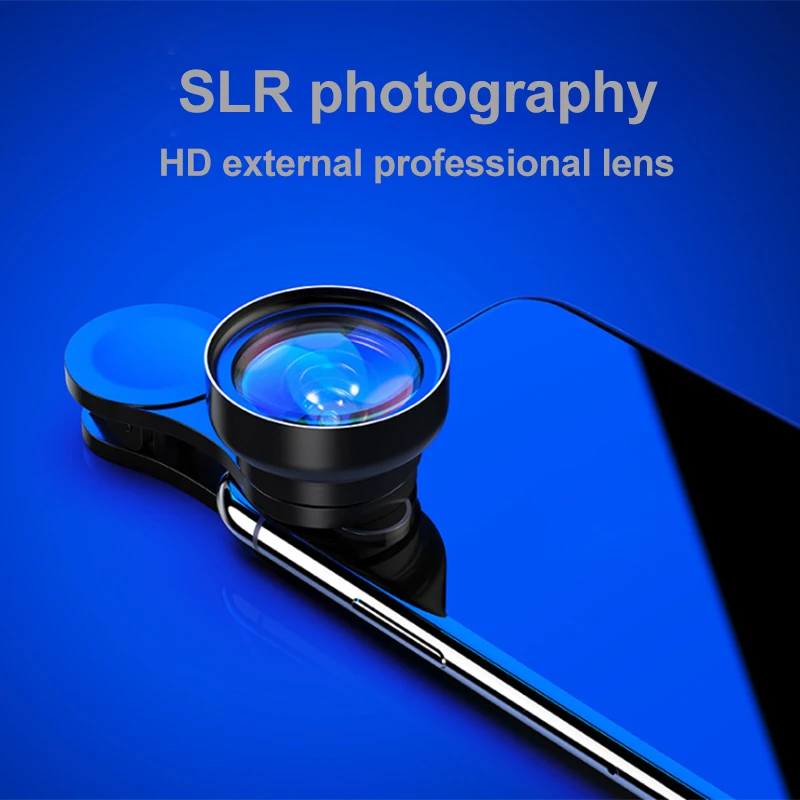 Мобильный телефон объектив 120 градусов супер широкоугольный макрообъектив 4K HD