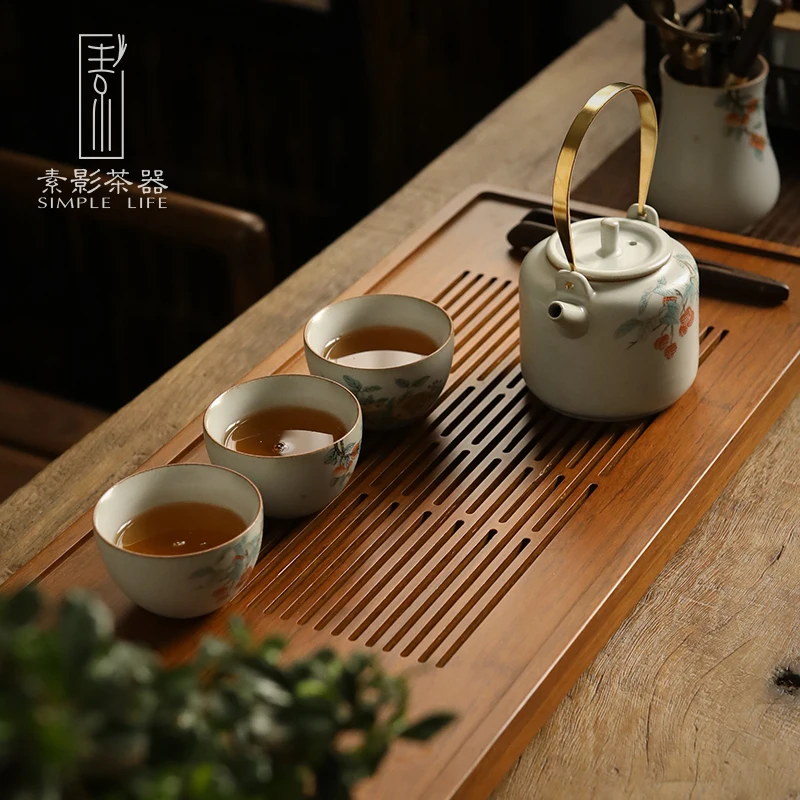 Китайские керамические чайные горшки винтажные ручной работы Sencha высокой