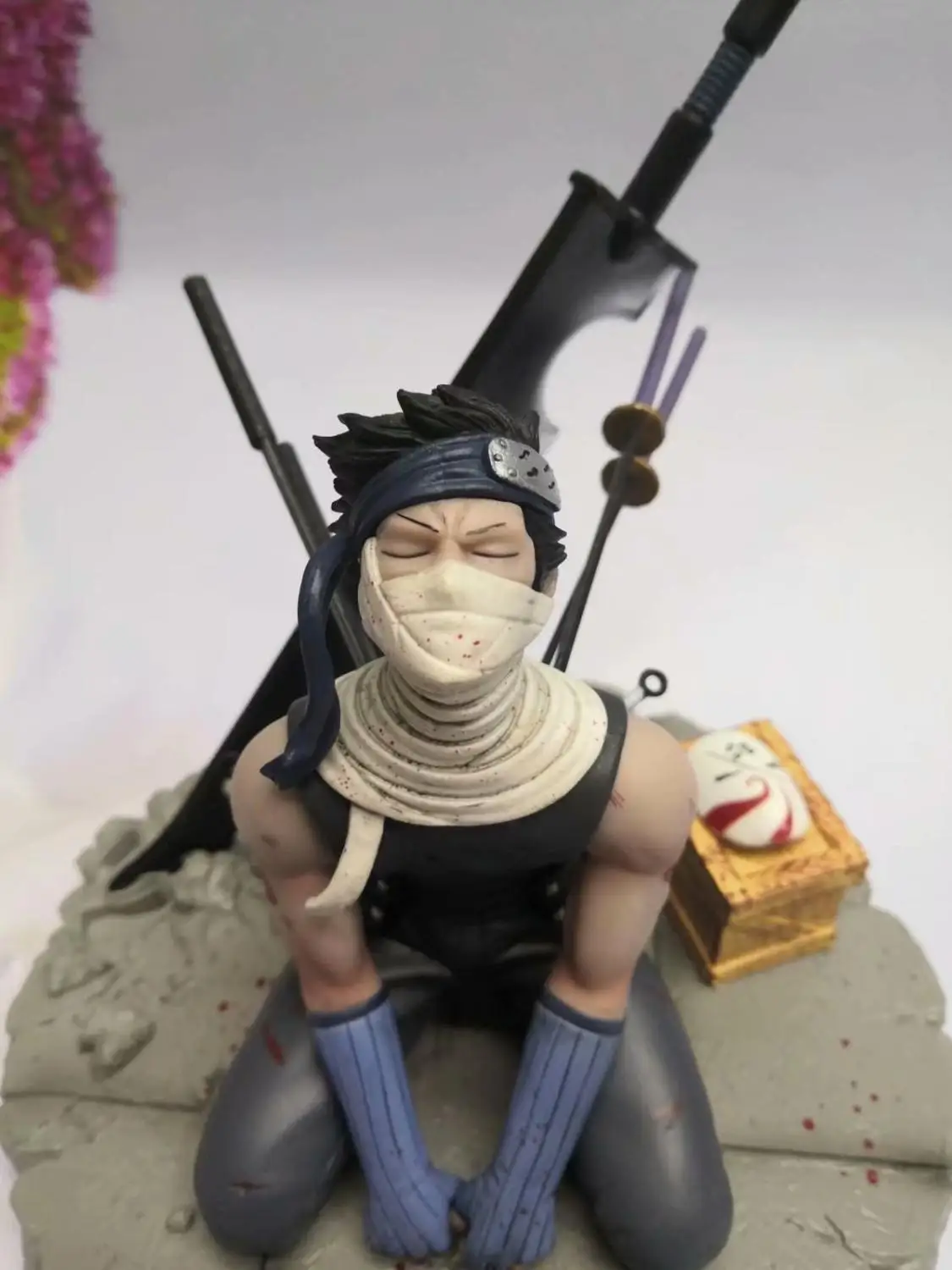 JP Аниме Наруто GK фигурка Momochi Zabuza Hatake kakahi Ghost Cut Broadsword Нирвана гром ПВХ Коллекция