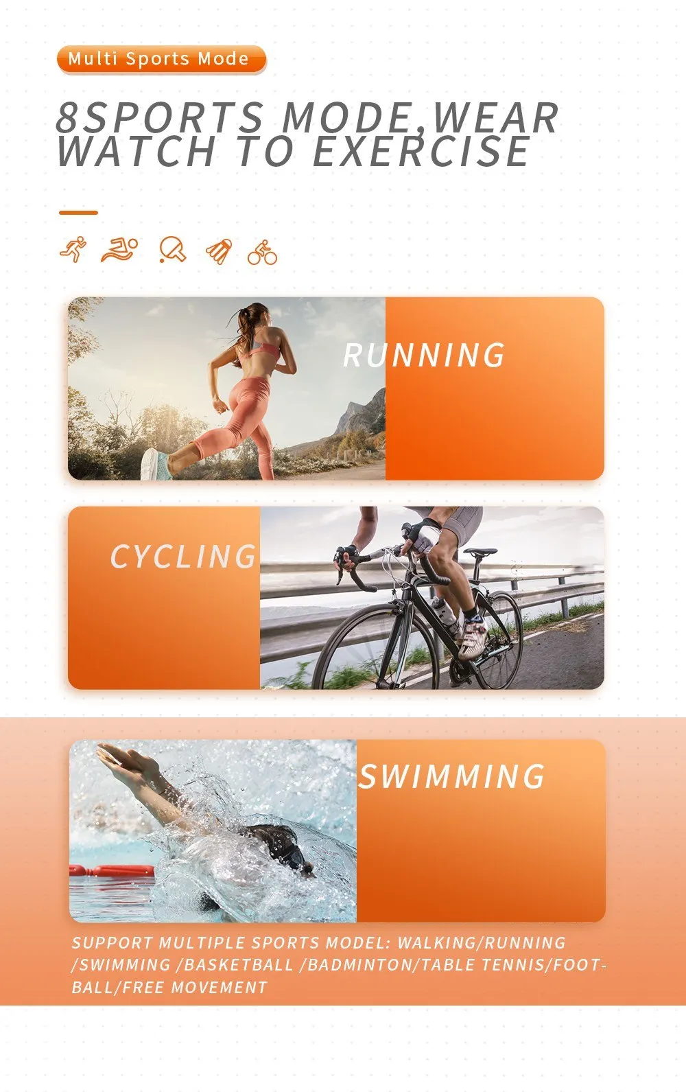 

Wrist watch for iOS / Android Drop shipping