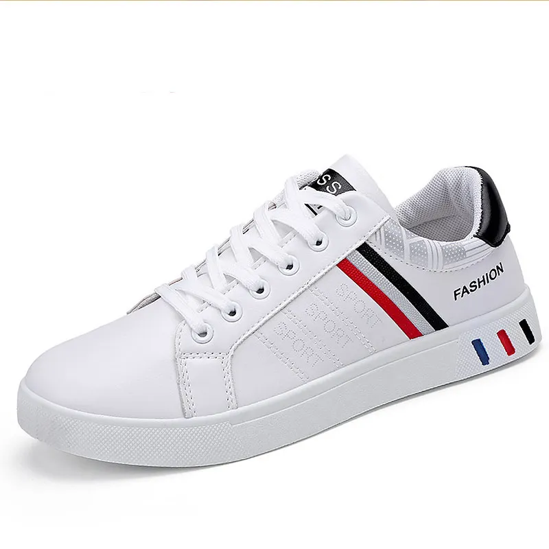 

2021 new arrival comfy Round sneakers men brand leather casual shoes boys running sneakers man footwear
