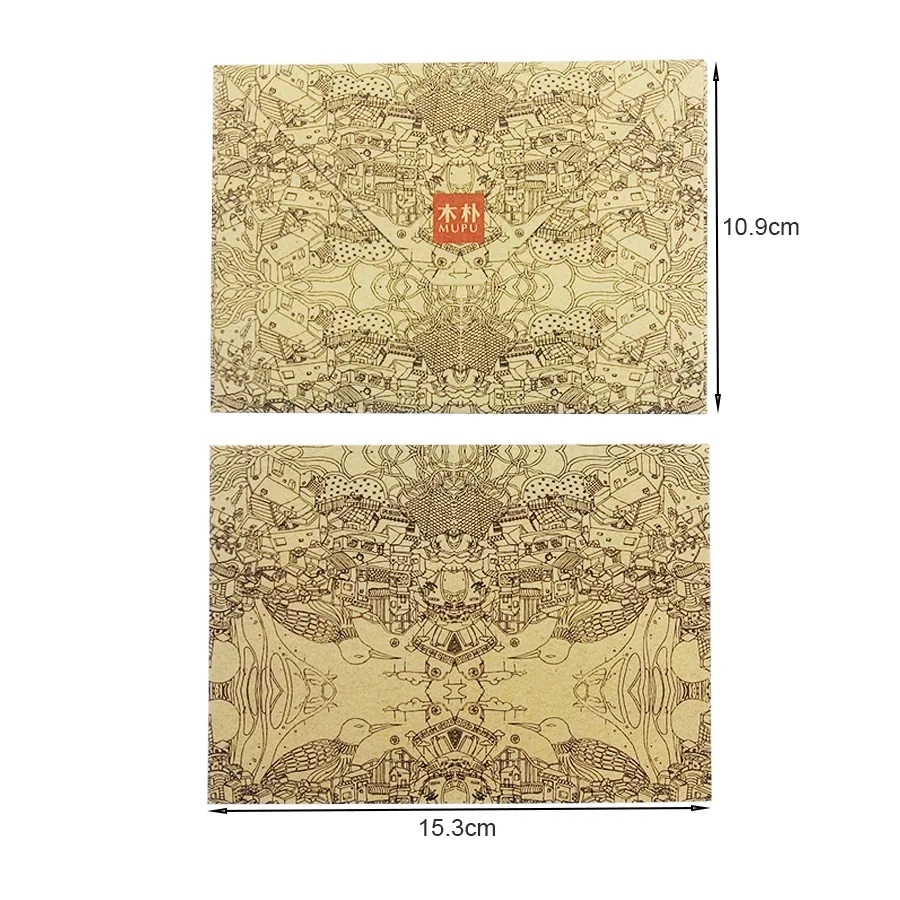 10 шт./лот новые винтажные бумажные конверты в стиле древнего подарка буквы Мини