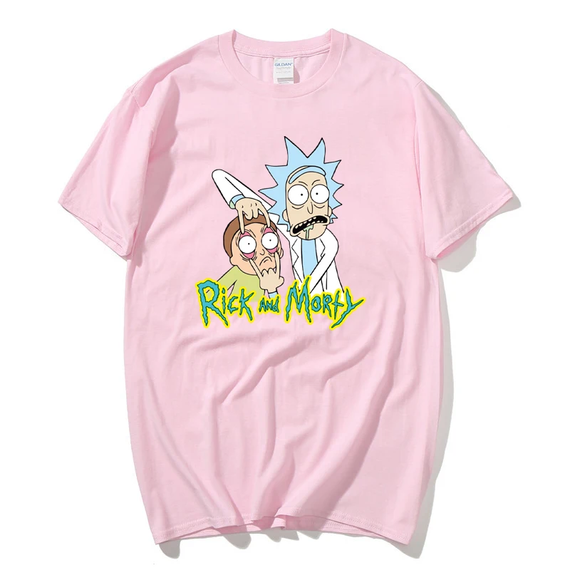 

Funny cute anime cartoon printing men's T-shirt summer new breathable T-shirt simple fashion clothing O-neck cotton top for men
