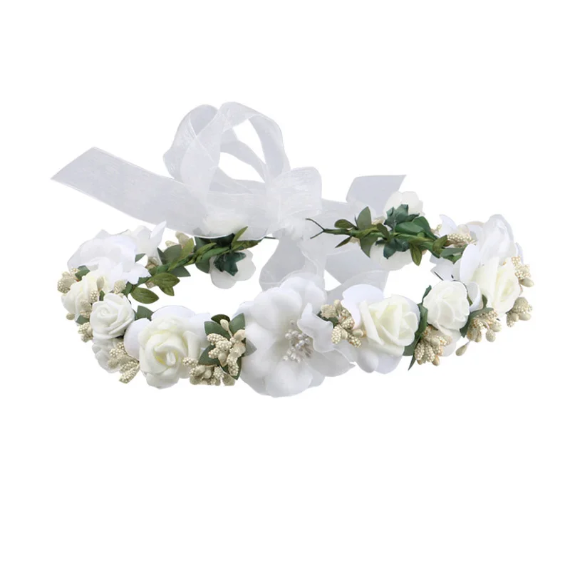 Sweet Ladies Headwear Women Floral Flowers Wedding Hair Accessories Bands Lady Girls Headbands Bridal Headdress |