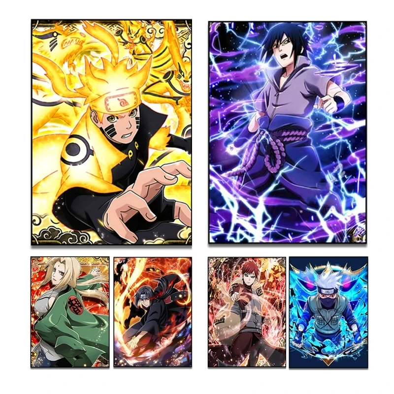 

Wall Art Kakashi HD Print Anime Pictures Canvas Naruto Home Decoration Modular Sasuke Painting No Frame Cuadros For Living Room