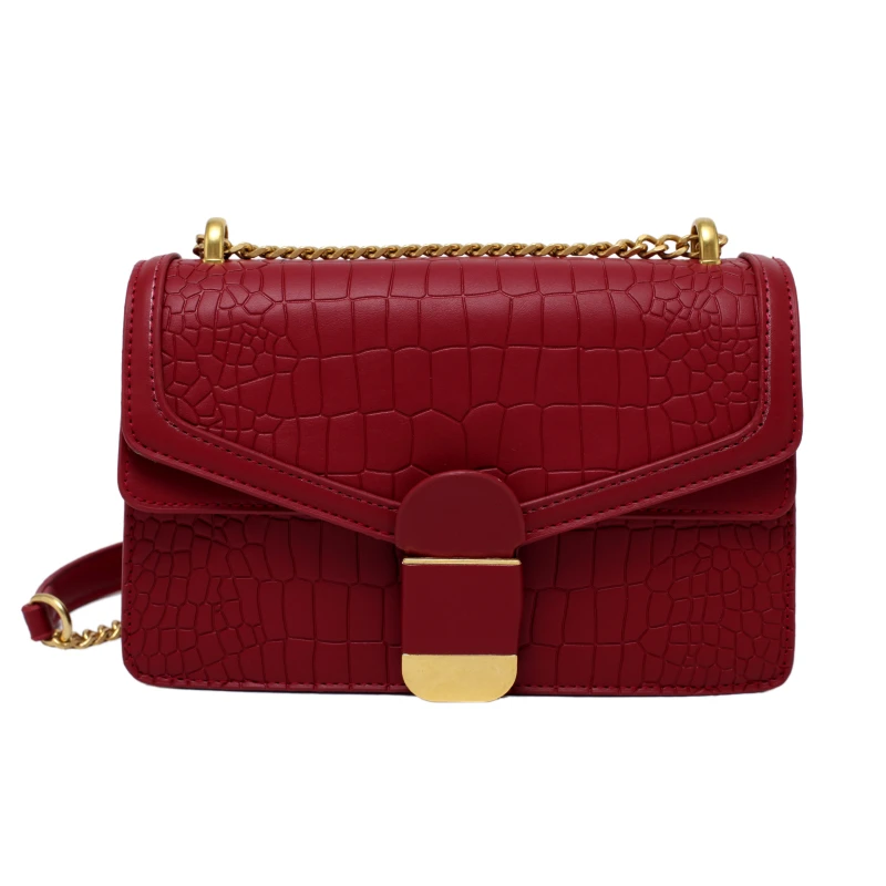 Однотонные сумки через плечо из искусственной кожи для женщин 2021 простая