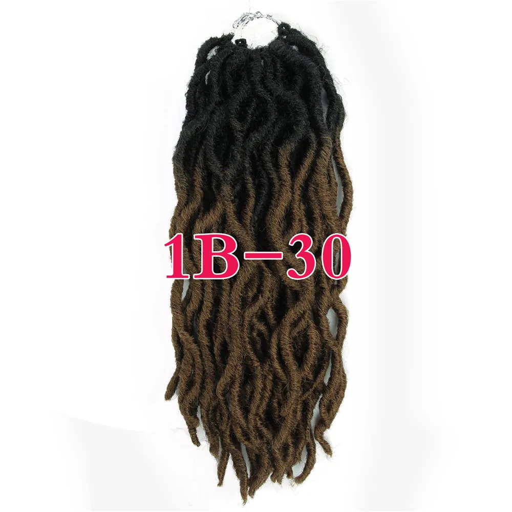 Faux Locs Curly накладные волосы на крючке, вьющиеся дреды волосы для наращивания 18 корня/пакет крючком вьющихся волос Синтетические Искусственные Locs в виде пряди волос - Цвет: P2/613