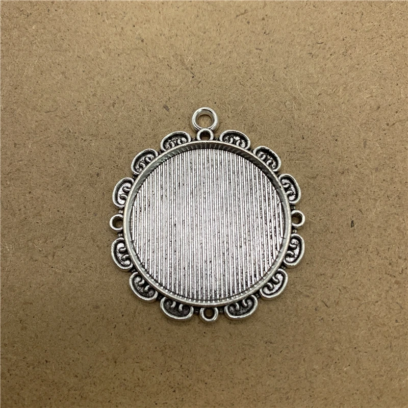 Настройки кабошона из сплава 2 шт. 25 мм стеклянный кабошон металлическая основа