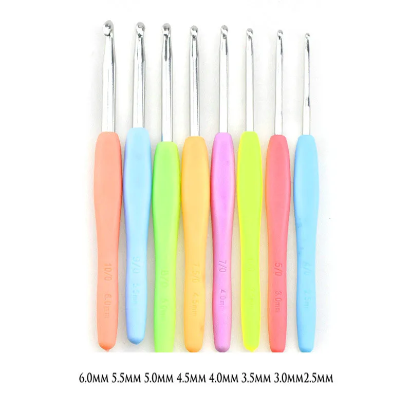 2021 спицы для вязания крючком 8 шт. в комплекте алюминиевые Швейные иглы плетения