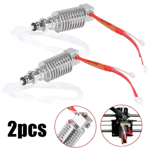 2pcsset durable v5 j head hotend extruder hot end kit 0 4mm 3d printer parts for anycubic i3 mega 3d extruder printer free global shipping