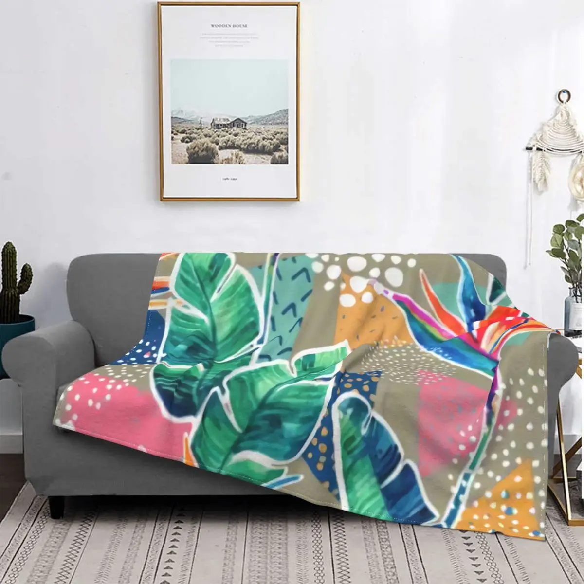 

Манта с растениями из тропического материала, современный суперкаркас, портфель, бархатный Коралл, финская, бесплатная доставка