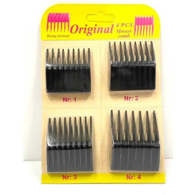 

4 Comb Set Comb Set for Part Moser 1400 Shaver - Men's Grooming- Shaver Accessory - Replacement Comb
