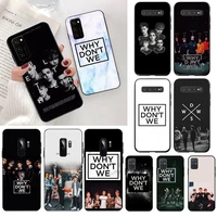 cutewanan why dont we black tpu soft phone case cover for samsung s20 plus ultra s6 s7 edge s8 s9 plus s10 5g lite 2020