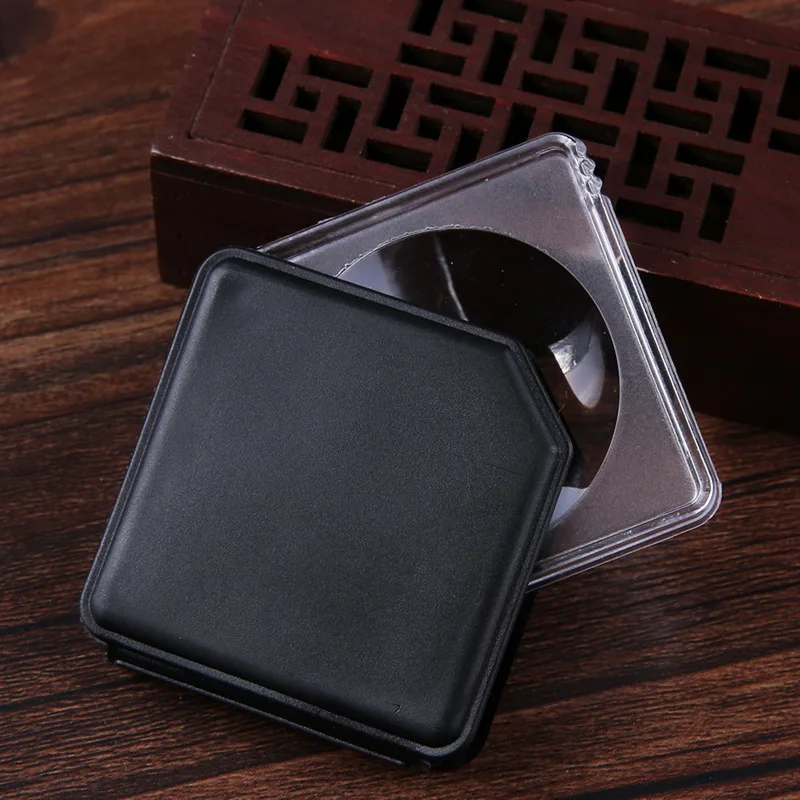 Ручное увеличительное стекло 10X портативное 50 мм карманное складная Ювелирная