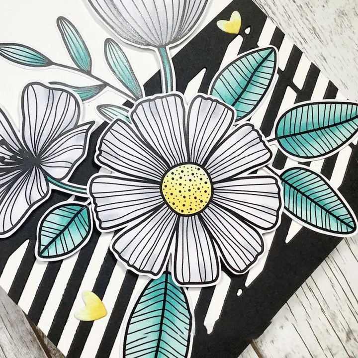 

Dandelion leaves small daisies cutting dies scrapbook dariy decoration stencil embossing template dIY greeting card handmade