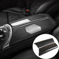 car styling for mercedes benz c e glc class w213 w205 x253 carbon fiber stowing tidying armrest box protect stickers covers trim