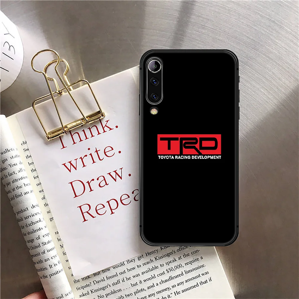 

Car Toyota TRD Phone Case Cover For Xiaomi Mi Note A2 A3 8 9 3 9 9T 10 Max Pro Lite Ultra Black Etui Silicone Tpu Phone case