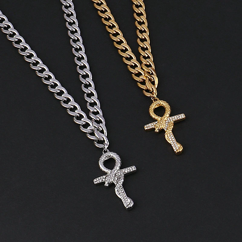 Ожерелье женское из нержавеющей стали в стиле панк | Украшения и аксессуары