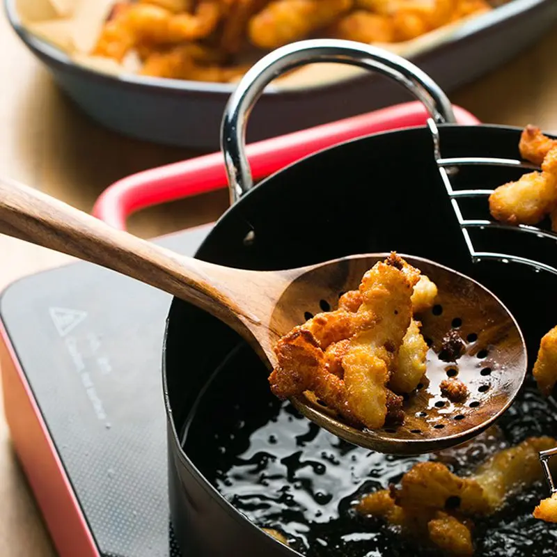 Тиковая деревянная ложка с длинной ручкой ковш большой рисовый весло кулинарная