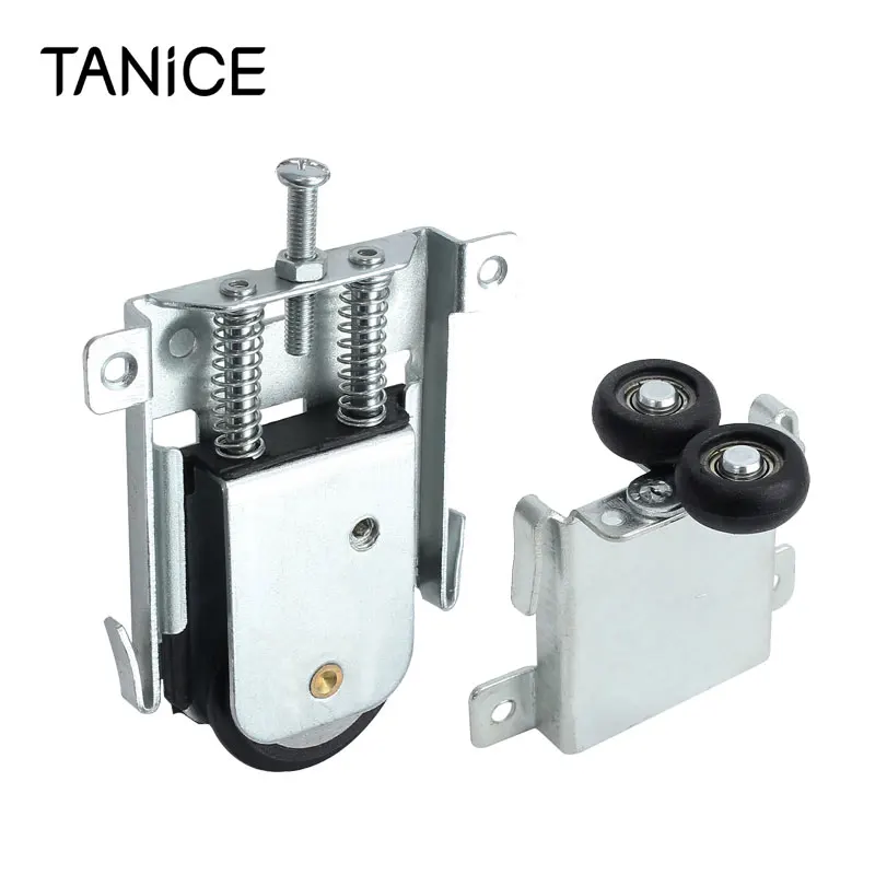 

TANiCE 4Pcs Adjustable Sliding Screen Door Rollers Smooth And Silent Wheels/Runner/Guides For Closet Balcony Bedroom Kitchen