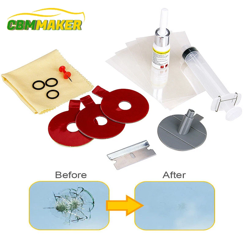 

Car Windscreen Repair Kit Glass Windshield Restore Repairing Tools Set UV Light DIY Car Auto Kit Glass for Chip Crack Z2