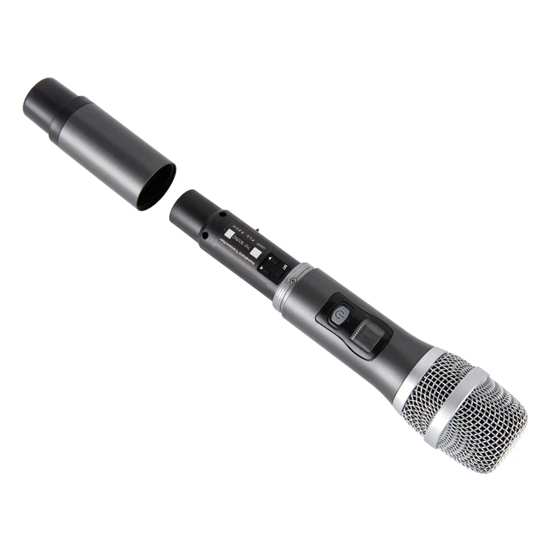 Профессиональная двойная Портативная Беспроводная микрофонная система OKMIC