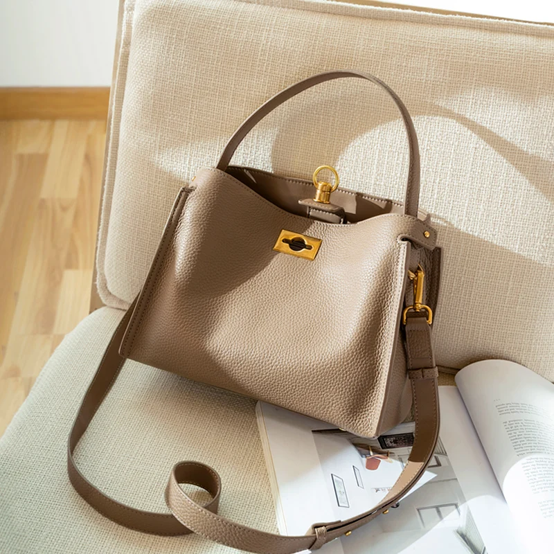 Модная женская сумка WOONAM большая тоут из натуральной телячьей кожи WB1049|Сумки с