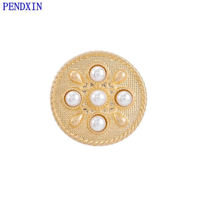 Simple 2019 new round pearl retro brooch clothing accessories pin silk scarf buckle female | Brooches