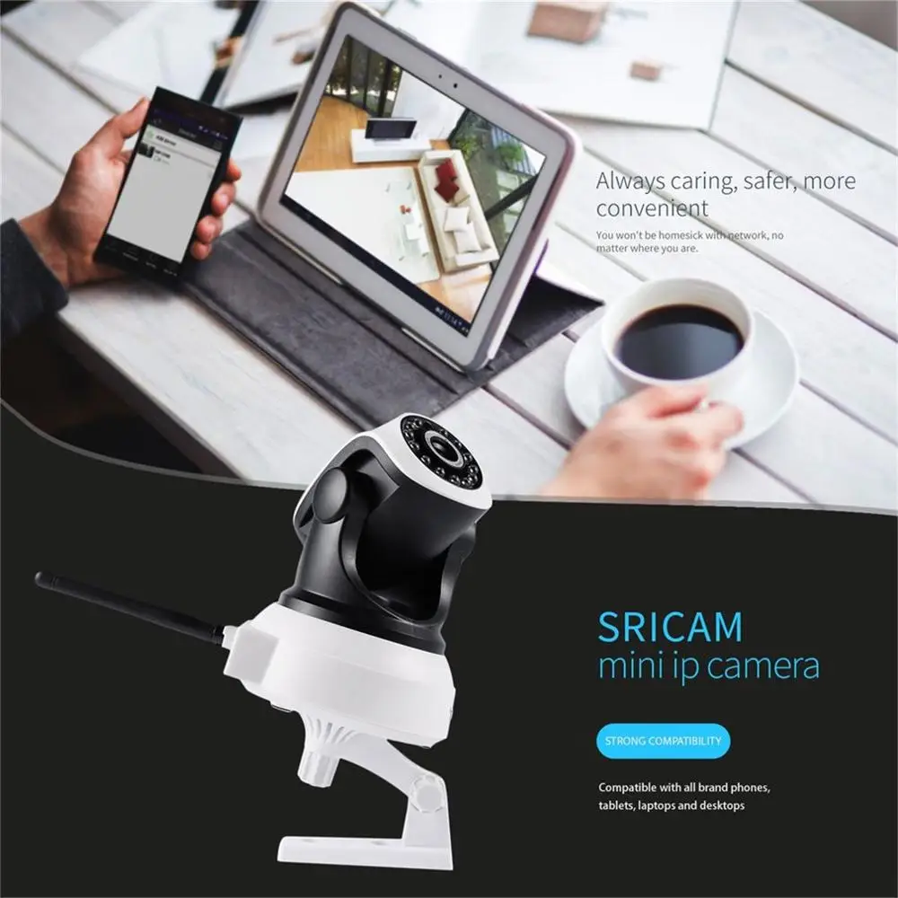 Sricam 1280*720 Indoor Security Camera Wireless Wifi House Webcam Motion Detectioin Alarm Real Time Monitoring | Безопасность и