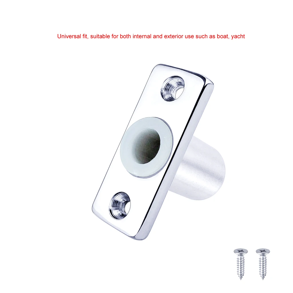 

2X Stainless Steel 316 Flush Mount Rowlock Boat Row Lock Oarlock Support Bracket Oar Sockets Marine Yacht Kayak Canoe Accessory