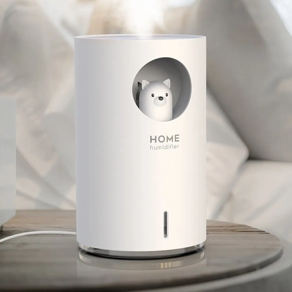 

Humidifier New Cute Pet Humidifier Home Desktop Car Aromatherapy Humidifier Creative Night Lamp 700 Ml Mute Humidifier