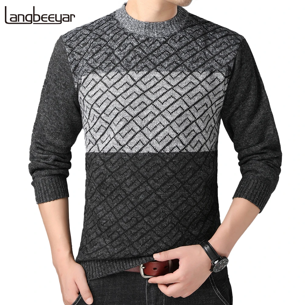 

2021 New Fashion Brand Knit Winter Pullover Sweaters For Men Half Turtle Neck Autum Winter Woolen Casual Jumper Men Clothes