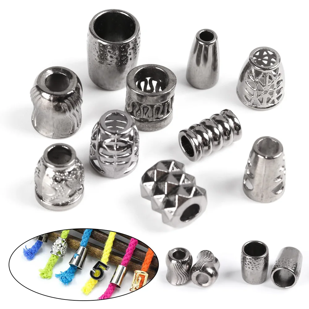 10 шт металлические бусы на веревочке амулеты пряжки для паракордовый браслет