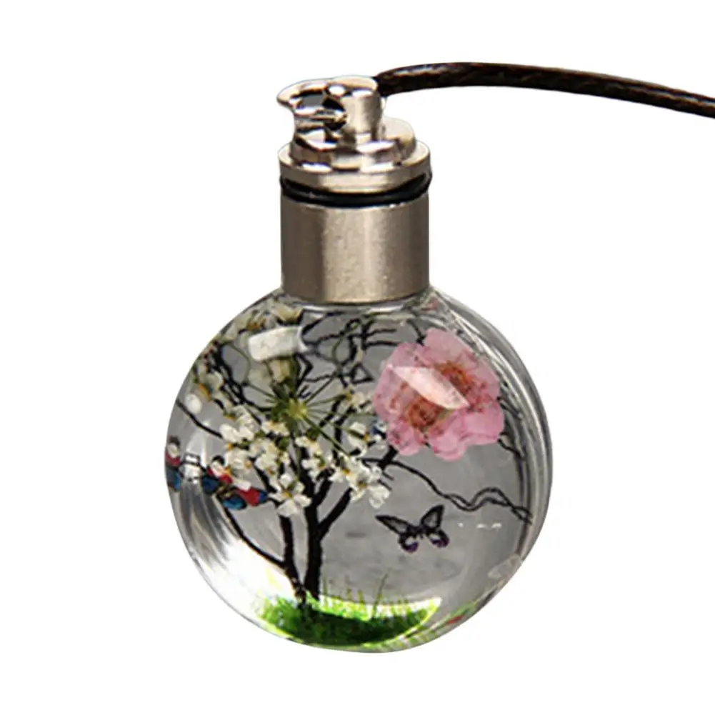 

Светящиеся стеклянные шарики, сушеные цветы, настоящие цветы, вечное украшение, подвеска для автомобиля, аксессуары, ожерелье, ювелирные из...