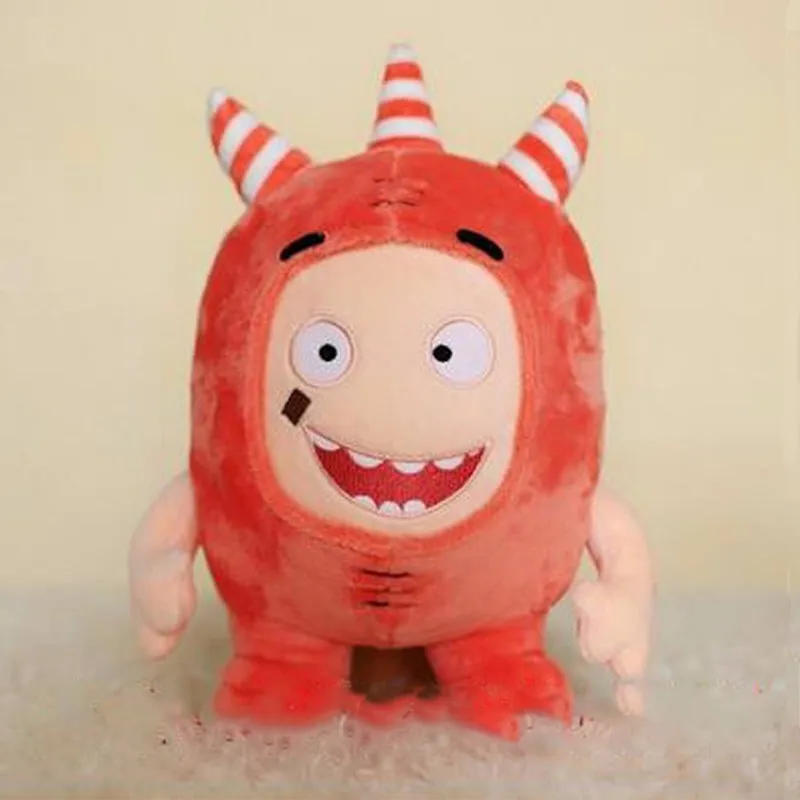 Красный 35 см Oddbods мультфильм предохранитель Джефф Ньют Odd ZEE Bods мягкие животные плюшевые животные куклы игрушки для детей Подарки - Цвет: Красный