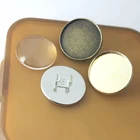 10 шт 2025 мм кабошон основа лента для волос установка Золотой Бронзовый держатель подходит резинка веревка для DIY волос Веревка делая аксессуары